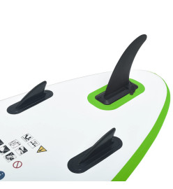 Ensemble de planches SUP gonflables Vert et blanc