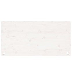 Dessus de bureau blanc 110x60x2,5 cm bois massif de pin