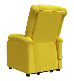 Fauteuil de massage Jaune clair Tissu