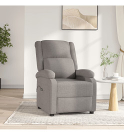 Fauteuil inclinable électrique Taupe Tissu