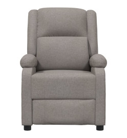 Fauteuil inclinable électrique Taupe Tissu