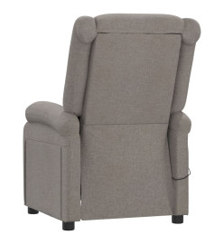 Fauteuil inclinable électrique Taupe Tissu