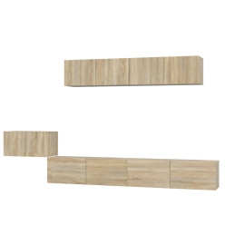 Ensemble de meubles TV 5 pcs Chêne sonoma Bois d'ingénierie