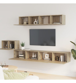 Ensemble de meubles TV 5 pcs Chêne sonoma Bois d'ingénierie