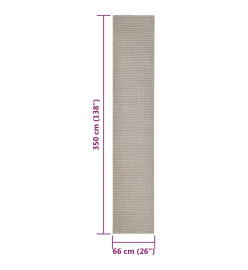 Tapis en sisal pour griffoir sable 66x350 cm