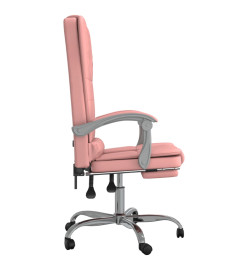 Fauteuil de massage inclinable de bureau Rose Similicuir