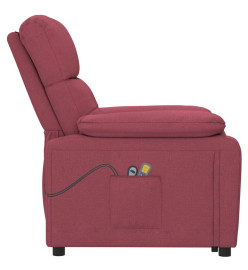 Fauteuil de massage Rouge bordeaux Tissu