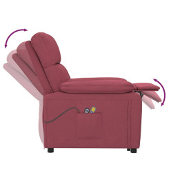 Fauteuil de massage Rouge bordeaux Tissu