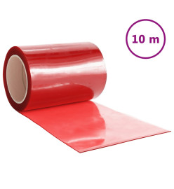 Rideau de porte rouge 300 mmx2,6 mm 10 m PVC