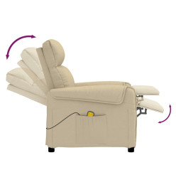 Fauteuil de massage Crème Tissu