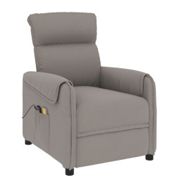 Fauteuil de massage Taupe Tissu