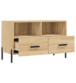 Meuble TV Chêne sonoma 80x36x50 cm Bois d'ingénierie