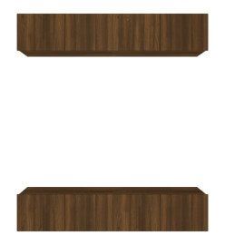 Meubles TV 4 pcs Chêne marron 80x30x30 cm Bois d'ingénierie