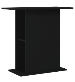 Support pour aquarium noir 36x75x72,5 cm bois d'ingénierie