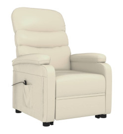 Fauteuil Crème Similicuir