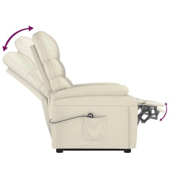 Fauteuil Crème Similicuir