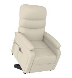 Fauteuil Crème Similicuir