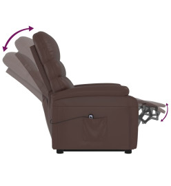 Fauteuil Marron Similicuir