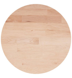 Dessus de table rond Ø50x1,5 cm Bois de chêne massif non traité