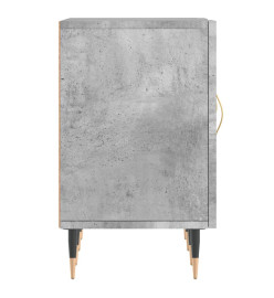 Meuble TV gris béton 150x30x50 cm bois d'ingénierie