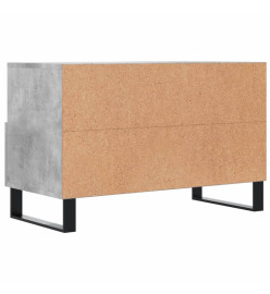 Meuble TV Gris béton 80x36x50 cm Bois d'ingénierie