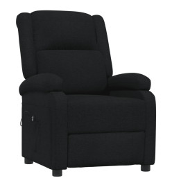 Fauteuil inclinable électrique Noir Tissu