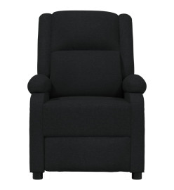 Fauteuil inclinable électrique Noir Tissu