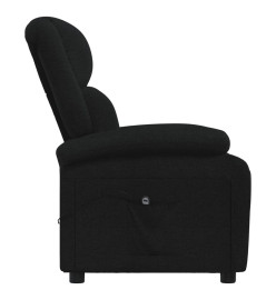 Fauteuil inclinable électrique Noir Tissu