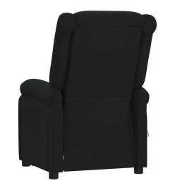 Fauteuil inclinable électrique Noir Tissu