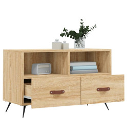 Meuble TV Chêne sonoma 80x36x50 cm Bois d'ingénierie