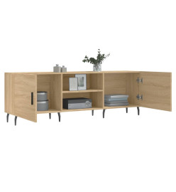 Meuble TV chêne sonoma 150x30x50 cm bois d'ingénierie