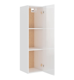 Ensemble de meubles TV 4 pcs Blanc brillant Bois d'ingénierie