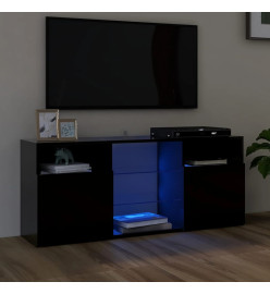 Meuble TV avec lumières LED noir 120x30x50 cm