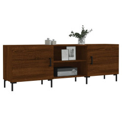 Meuble TV chêne marron 150x30x50 cm bois d'ingénierie