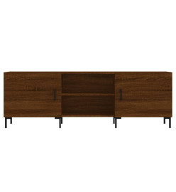 Meuble TV chêne marron 150x30x50 cm bois d'ingénierie