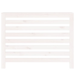 Cache-radiateur Blanc 108,5x19x84 cm Bois massif de pin