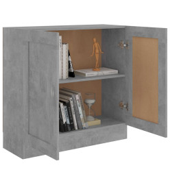 Bibliothèque Gris béton 82,5x30,5x80 cm Aggloméré