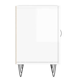 Meuble TV blanc brillant 150x30x50 cm bois d'ingénierie