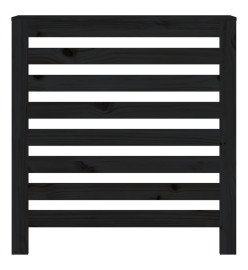 Cache-radiateur Noir 79,5x19x84 cm Bois massif de pin