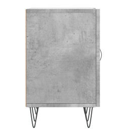 Meuble TV gris béton 150x30x50 cm bois d'ingénierie