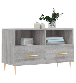 Meuble TV Sonoma gris 80x36x50 cm Bois d'ingénierie