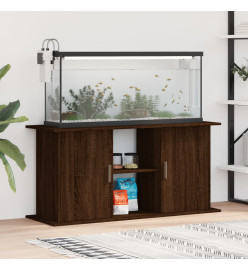 Support d'aquarium chêne marron 121x41x58 cm bois d'ingénierie