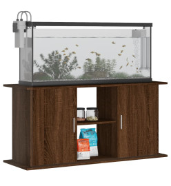 Support d'aquarium chêne marron 121x41x58 cm bois d'ingénierie