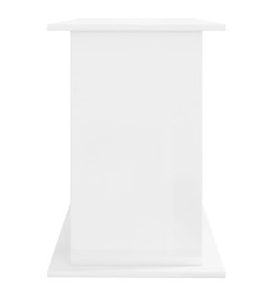 Support d'aquarium blanc brillant 121x41x58cm bois d'ingénierie