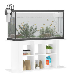 Support pour aquarium blanc 120x40x60 cm bois d'ingénierie