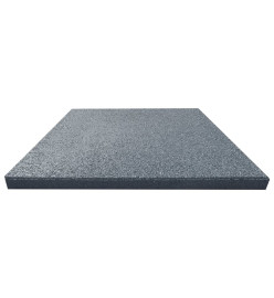 Carreaux de protection antichoc 6pcs Caoutchouc 50x50x3 cm Gris