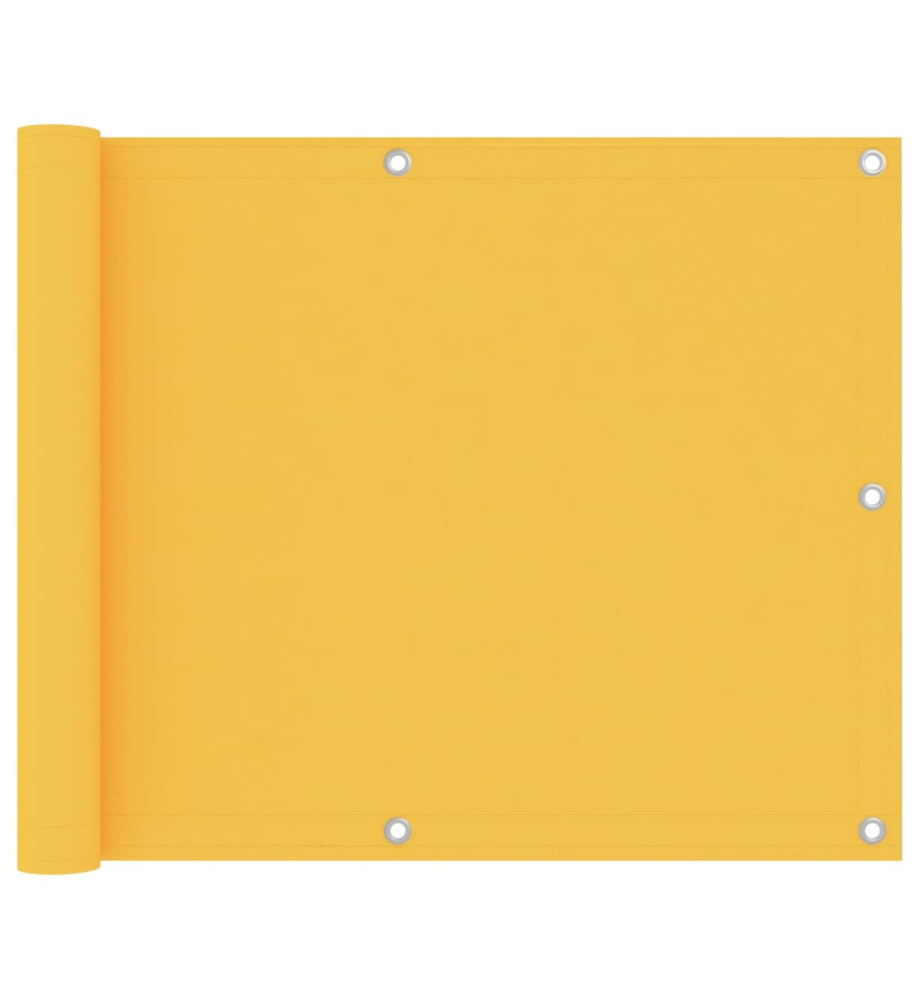 Écran de balcon Jaune 75x500 cm Tissu Oxford Écran de balcon Jaune 75x500 cm Tissu Oxford
