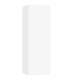 Ensemble de meuble TV 8 pcs Blanc Aggloméré