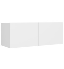 Ensemble de meubles TV 5 pcs Blanc Bois d'ingénierie