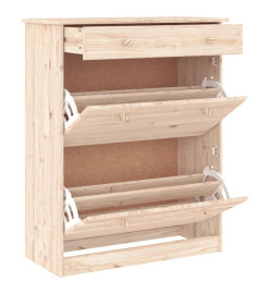 Armoire à chaussures ALTA 77x35x96 cm bois massif de pin